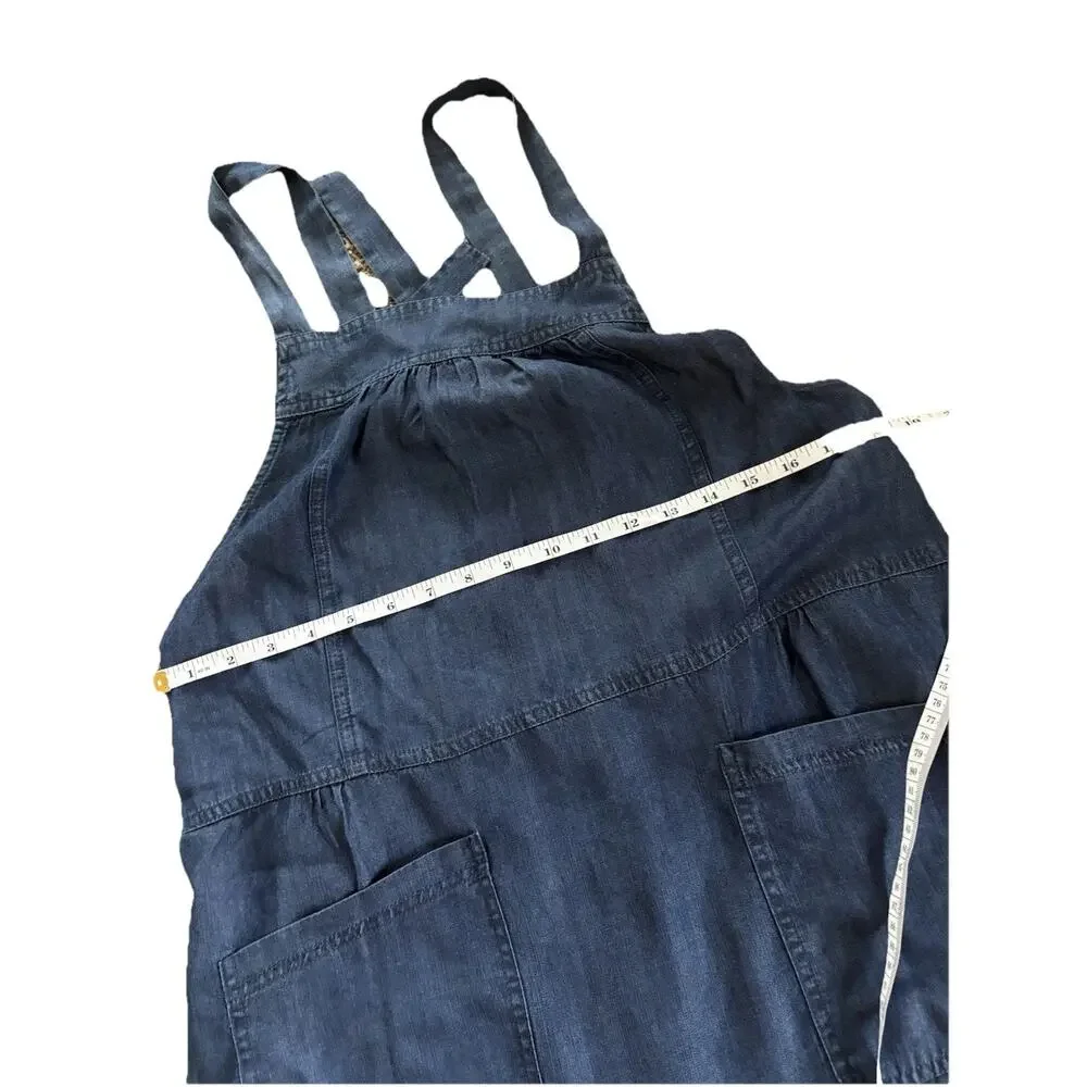 NEW Natural Life Dakota Tie-Back Dress Denim Blue Size Medium NWT Boho Pockets - Picture 7 of 9